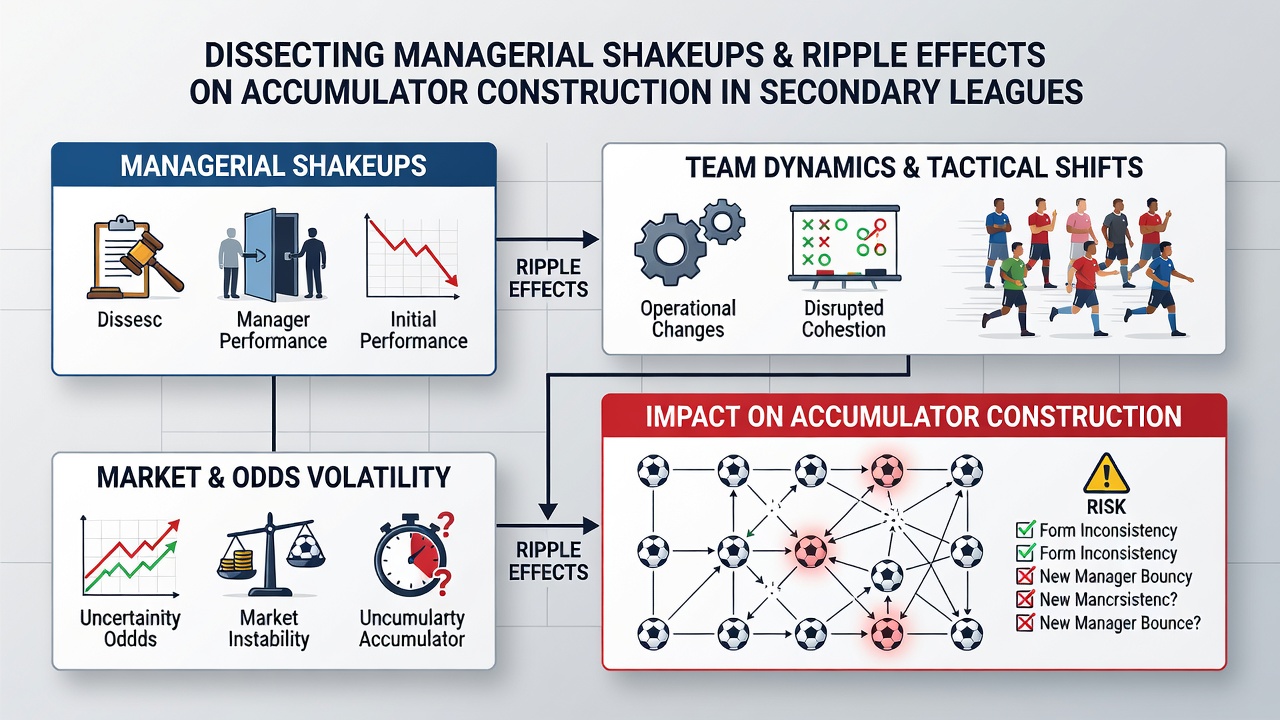 Graph showing performance metrics and goal trends after managerial changes in secondary football leagues