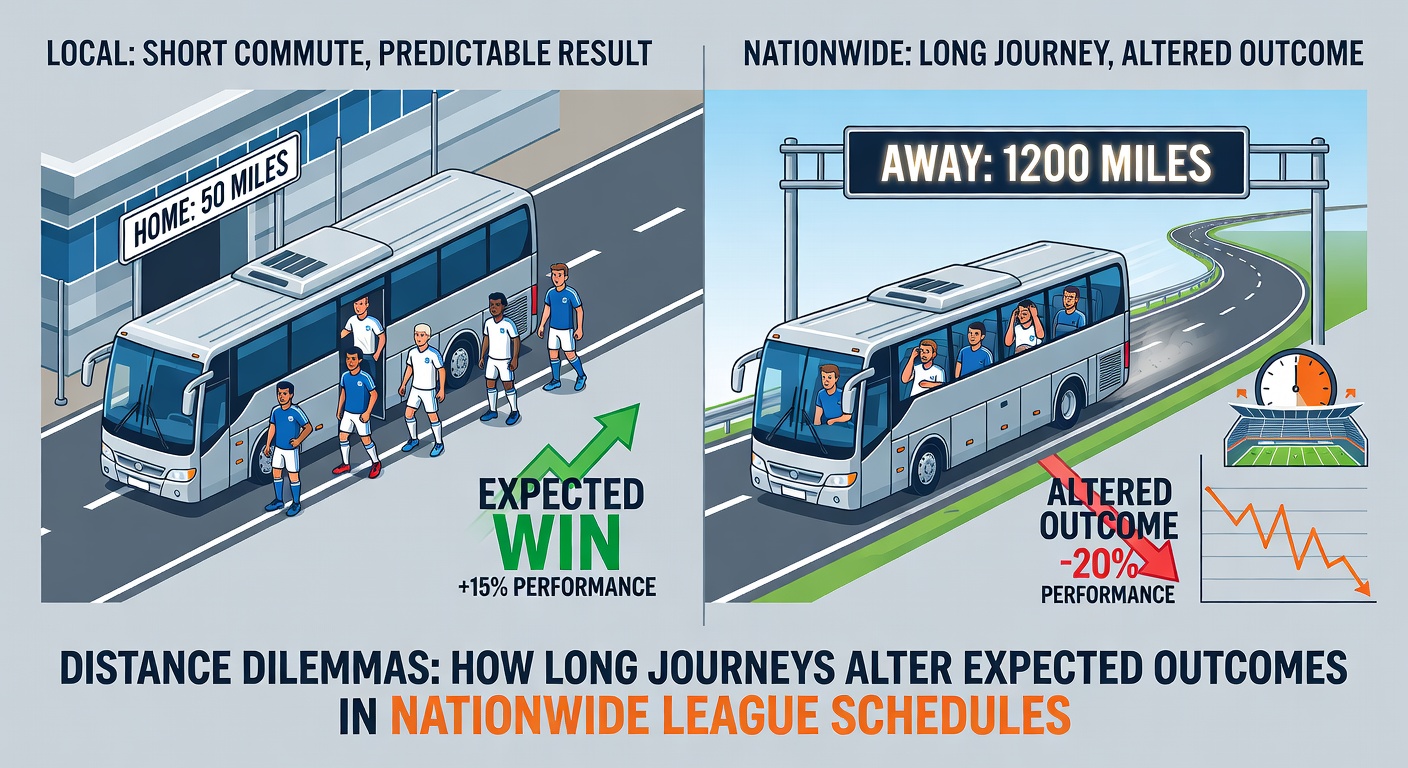 Team bus traveling on motorway during league away fixture