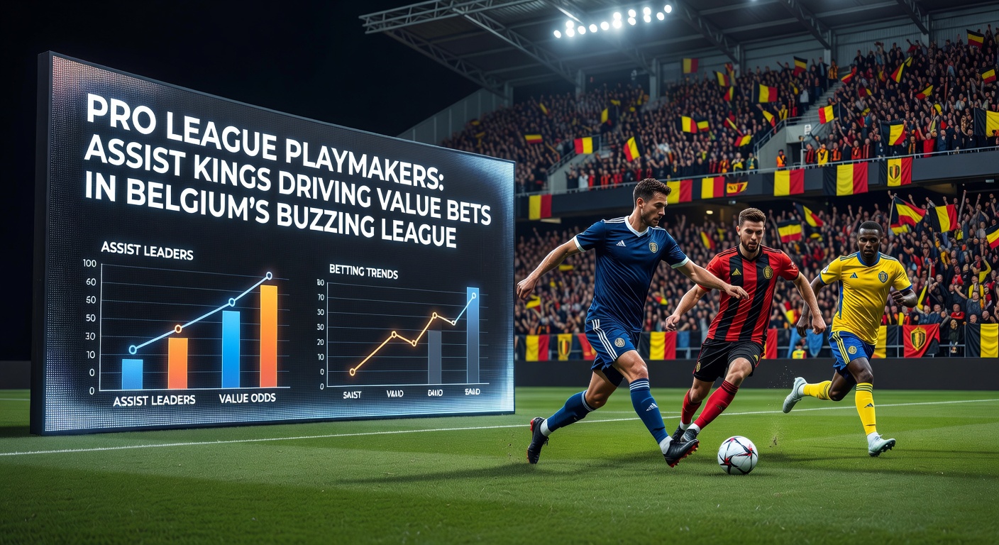 Close-up of a Pro League assist celebration, with teammates mobbing the playmaker after a pinpoint delivery