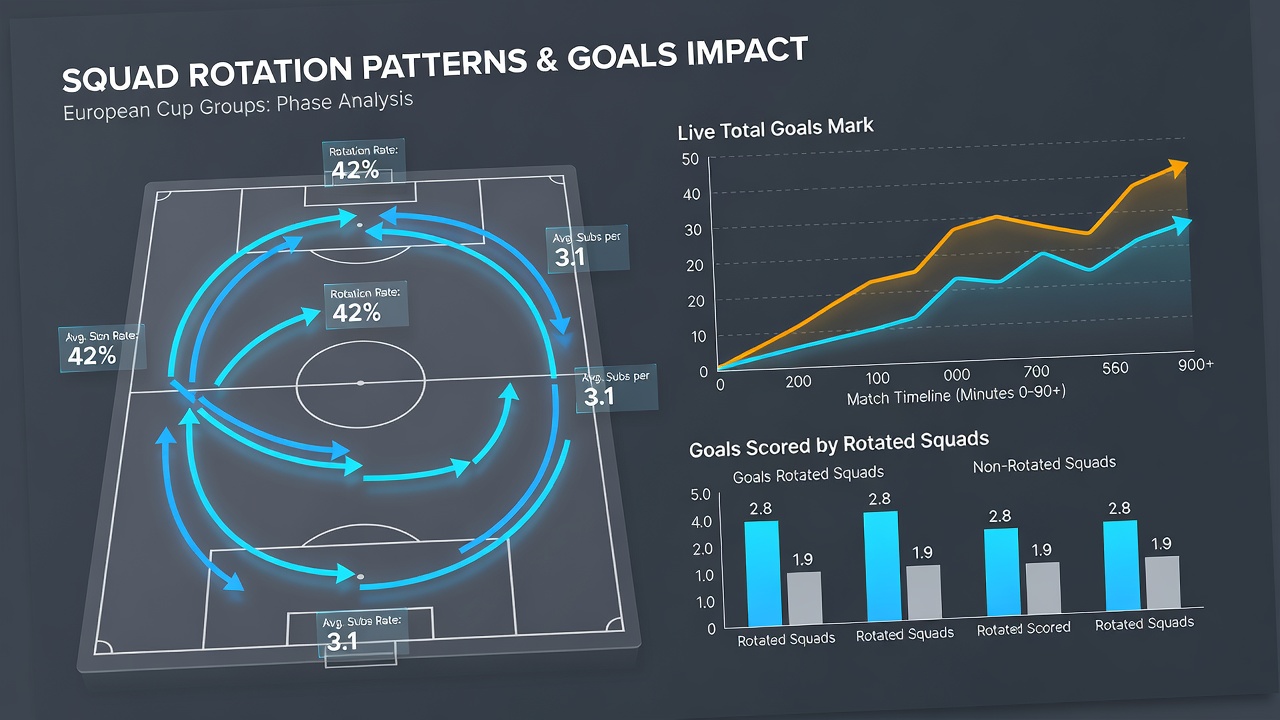 Live goals market trends linked to player rotation in cup groups