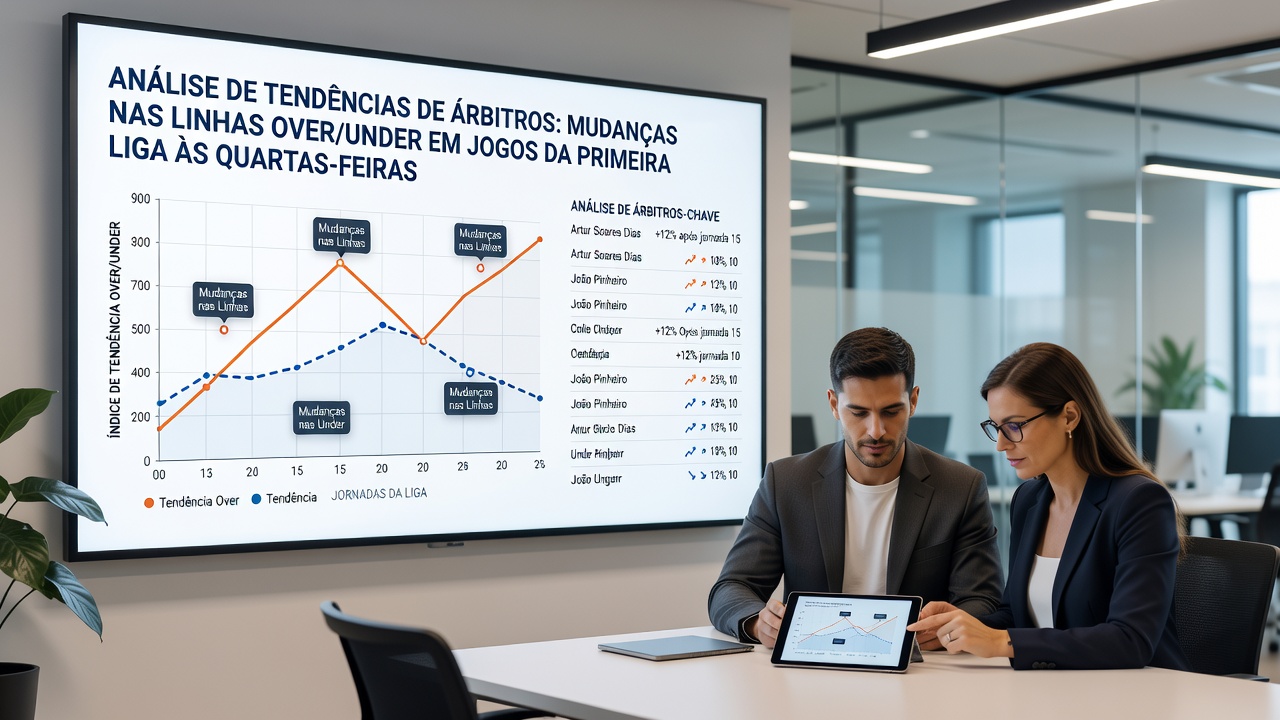 Detailed view of referee notes and match statistics overlay showing foul counts and goal timing in a Primeira Liga game